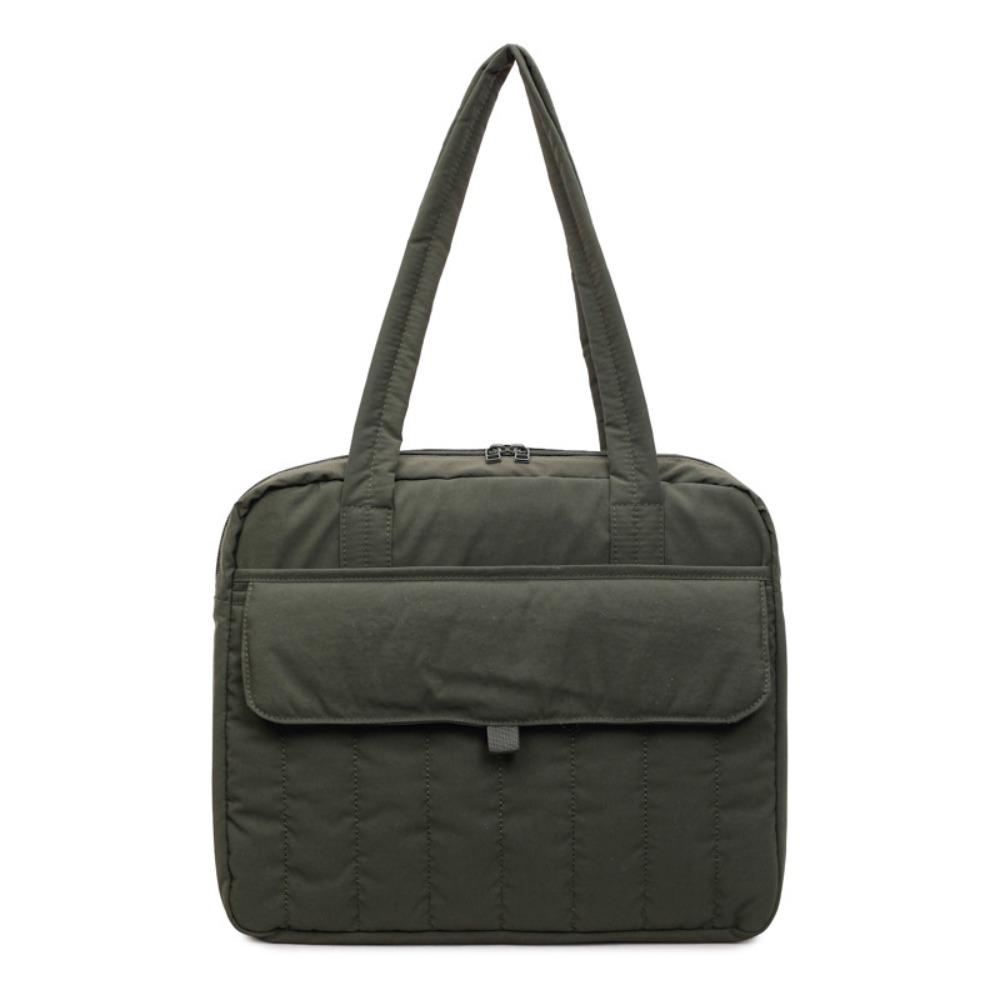 Handbag Laptop Shoulder Bag Shockproof Business Briefcase Bag Multifunctional Nylon Tote Bag  Daily зелёный