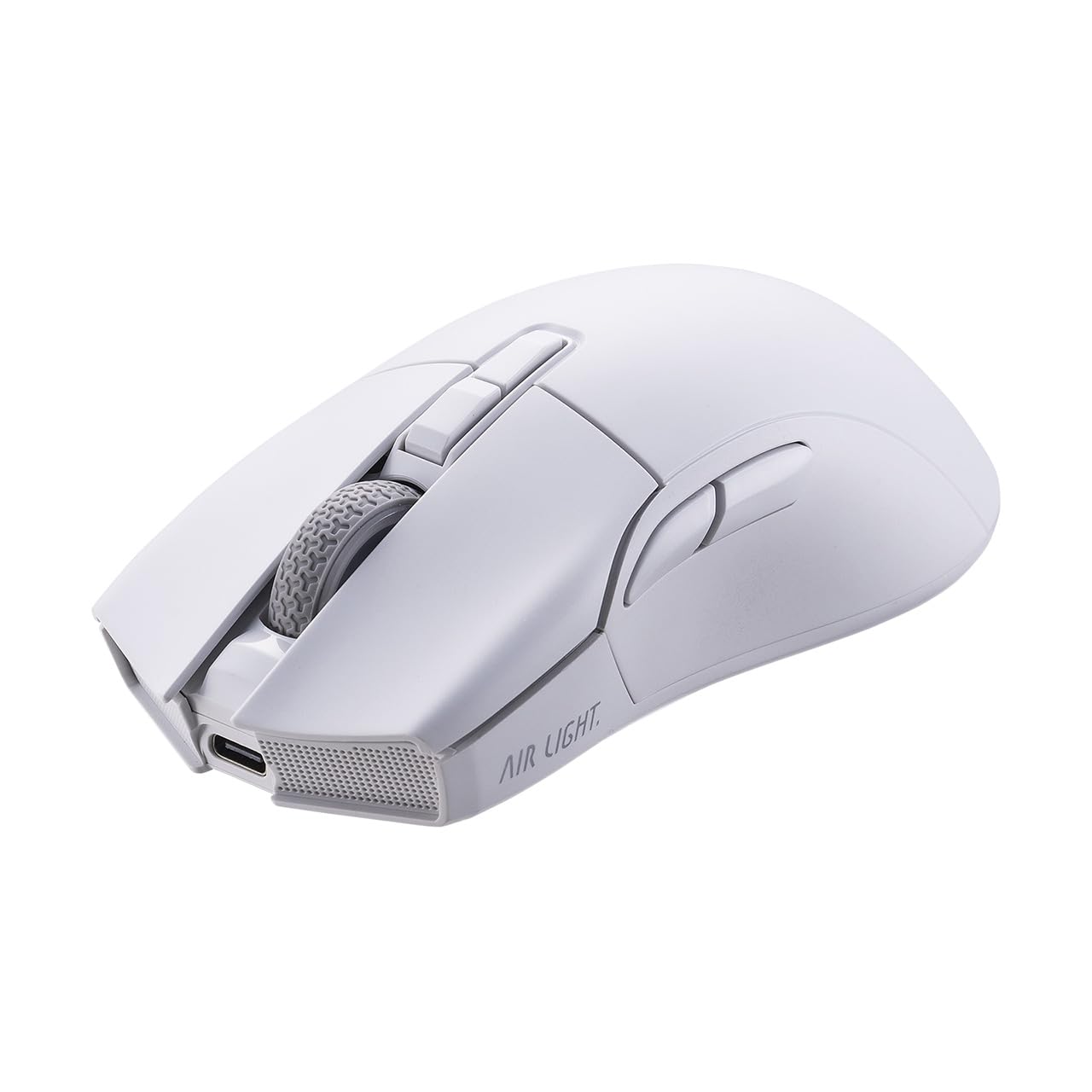 

Sanwa Direct AIRLIGHT Gaming PAW3395 26000 Mouse, Ultra-Lightweight, 66g, Bluetooth/Wireless/Wired, Rechargeable, Sensor, DPI, White, 400-MAG200W білий