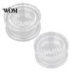 Rotating Garlic Grinder Mincer Tool, Multi-Purpose Manual Press, Bite-Teeth Crushing Ginger Crusher Structure Masher, Transparent Easy to Clean Herbs