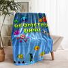 1pz Coperta Stampa Geometry Dash, Coperta Leggera per Divano, Letto - Morbida e Calda, Regalo per Tutte le Stagioni come Natale, Halloween