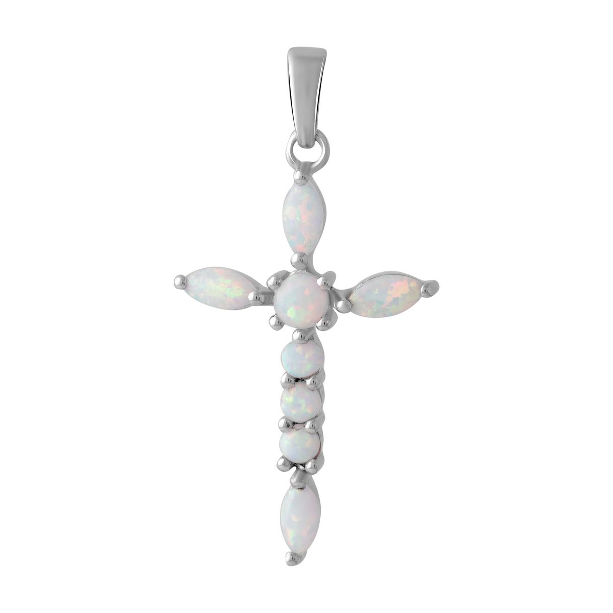 

Срібний хрестик з опалом 0.092ct (2053552)