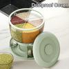 Multi-Functional Kitchen Storage Box Double Layered Large Capacity Rotating Transparent Sealed Grain Cereal Bin Egg Holder Kitchen Supplies