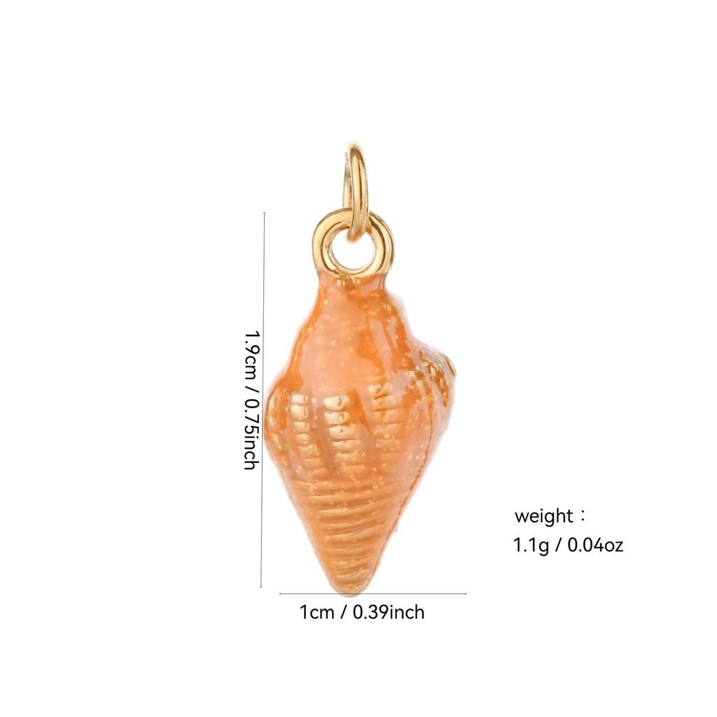 Stainless Steel Ocean Series Starfish Conch Pendant for DIY Bracelet & Necklace Fashion Accessories