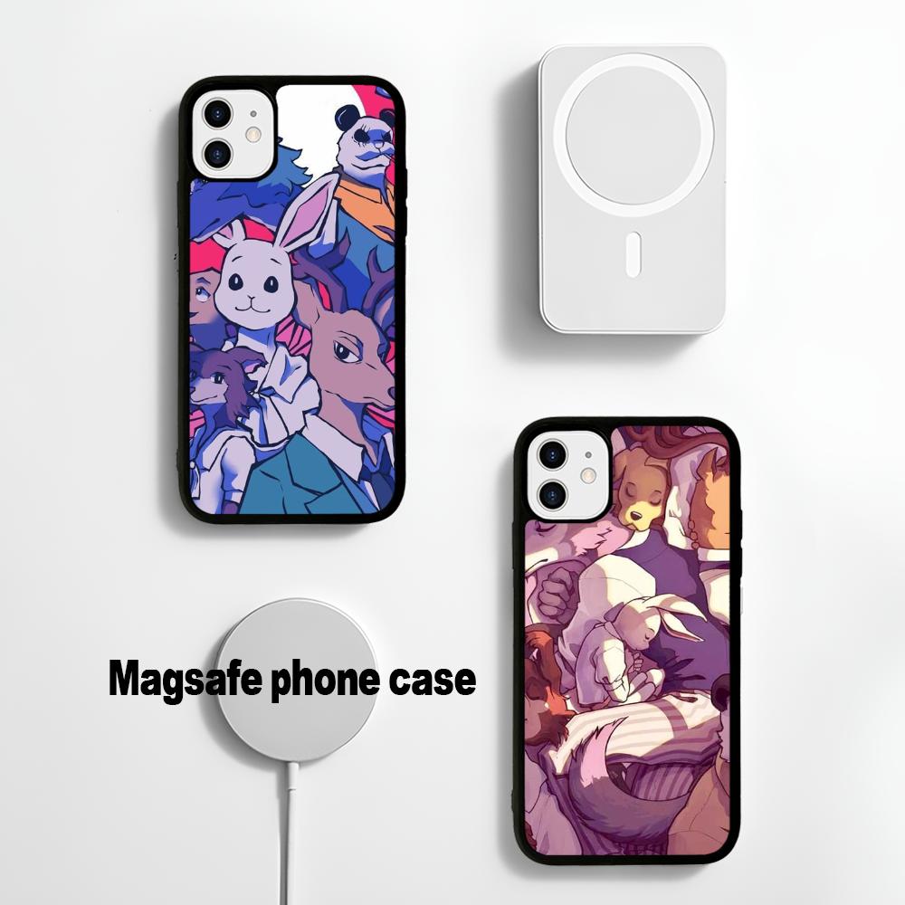 Classic Japanese Anime B-Beastars Phone Case Magnetic Case For IPhone 16 14 13 12 11 15 Pro Max Plus For Magsafe