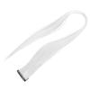 Bright Color Hair Extensions Hairpiece Straight Hairpiece Clip for Cosplay Dress Up Party HolidayWhite
