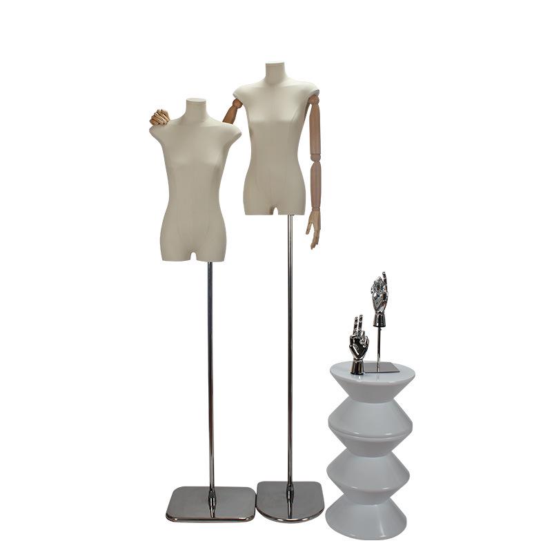 Korean-Style Women's Fabric-Wrapped Mannequin for Clothing Display