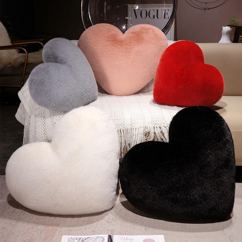Visone di Grado Superiore Morbido ad Alto Standard Cuscino di Grado Superiore Confortevole di Prima Classe Cuore ad Alto Standard Peluche di Prima Classe Qualità Premium