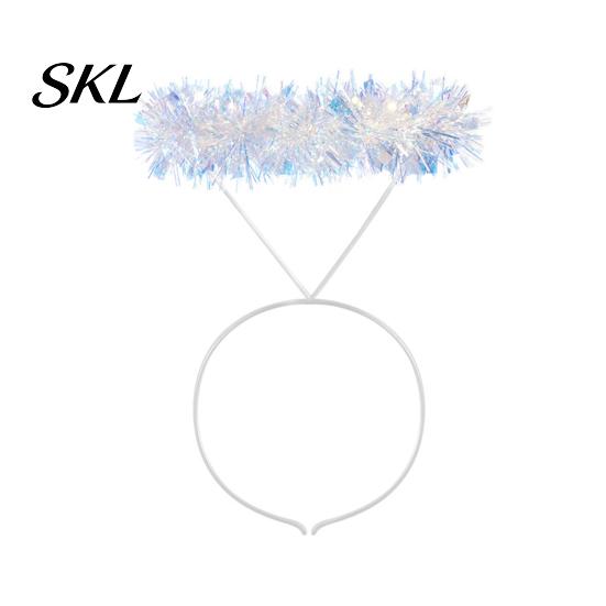 Multi-layer Organza Wings Angel Feather Wing for Women Girls, Soft Costume Accessory Outdoor Cosplay with Headband Photo Booth, Halloween Party, Stage