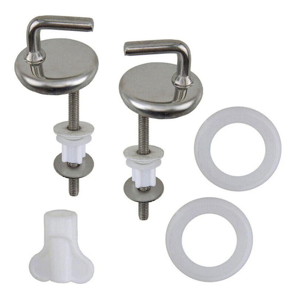 Stainless Steel Toilet Cover Mounting Connector No Noise Hinge Parts for Seats  Home Use