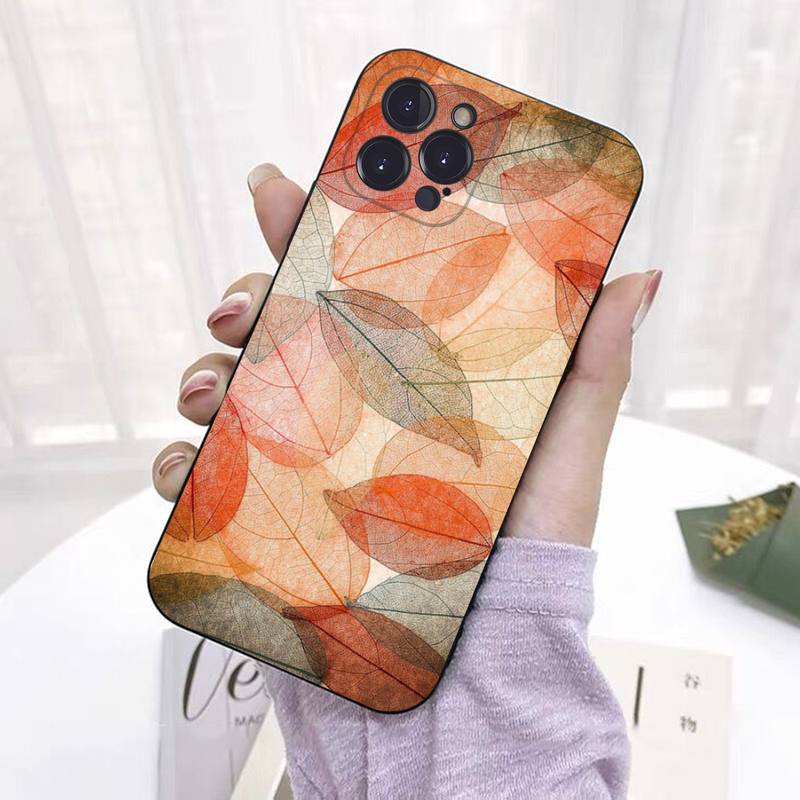 

Чехол для телефона Colorful Leaves силиконовый мягкий для iPhone 14 13 12 11 Pro Mini XS MAX 8 7 6 Plus X 2020 XR Shell iphone 14 plus