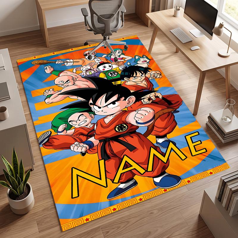 Dragon Ball (5) Personalisierter Name Büro Teppich Stilvolle Dekoration für Wohnzimmer Schlafzimmer Küche
