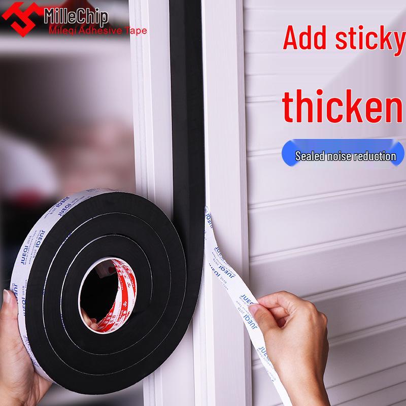 Self-Adhesive Black EVA Foam Strip for Cushioning and Window Sealing 