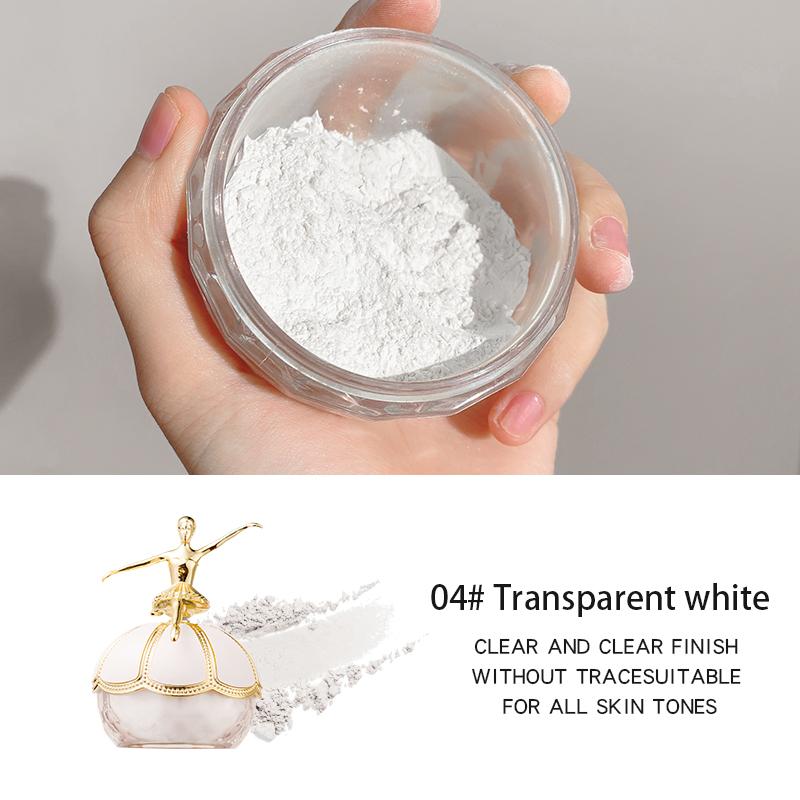 Ballerina Creative Loose Powder Transfer-resistant Long Lasting Matte Invisible Pores Natural Whitening Makeup Gift