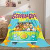 Halloween fantasy comedy adventure cartoon movie Scooby-Doo blanket soft home furnishing nap decoration four seasons warm Sherpa blanket U1