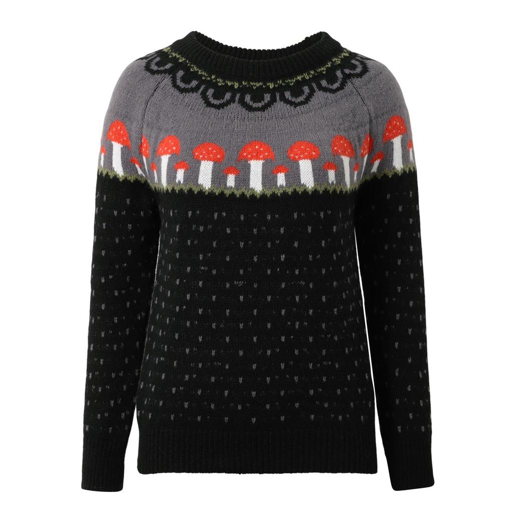 Damenmode-Pullover, Rundhalsausschnitt, lockerer Pullover, langärmliger Strickpullover