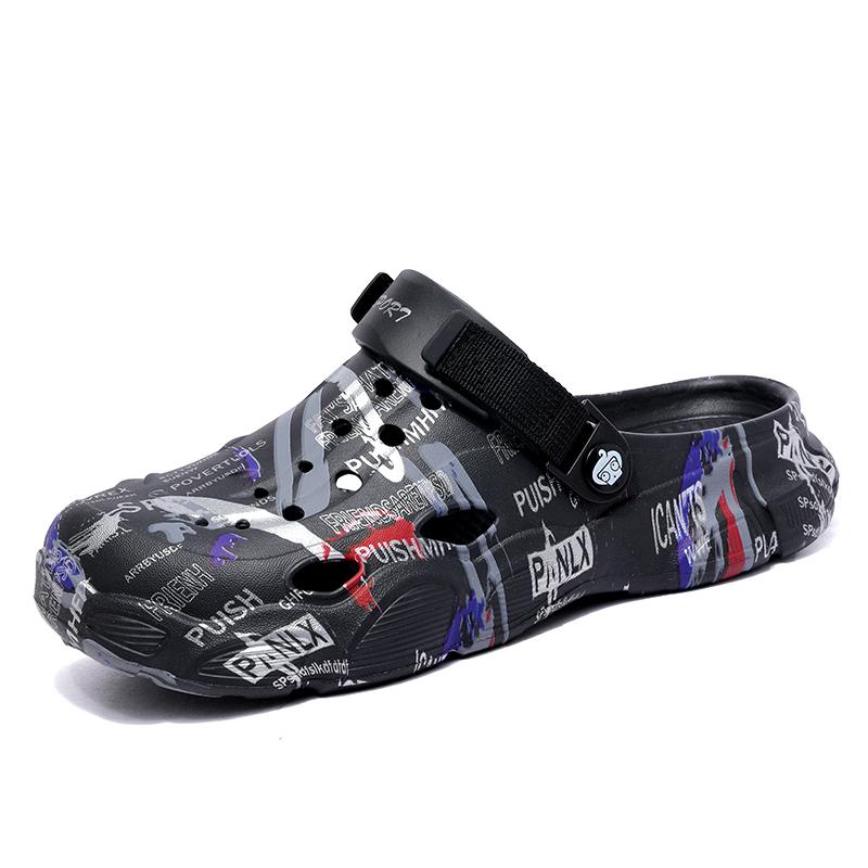 MAEDEF Men Clogs Slippers Men's Garden Shoes for Men Beach Sandal Slides Summer Male Beach Slippers Flip Flops EVA Mens Slippers