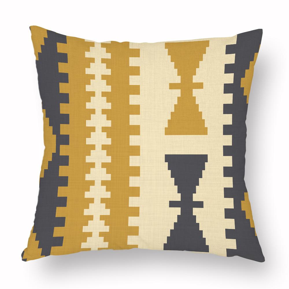 Colorful Navajo Aztec Geometric Print Pattern Cushion Cover Home Living Room Sofa Decor Pillow Pillow Cover