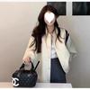 Women's American Apricot Baseball Jacket - Versatile Autumn/Winter Korean Style Top Coat With High-End Feel