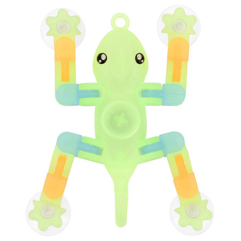 Creative Luminous Gecko Deformation Fingertip Gyro Bionic Sucker Hook Cartoon Gecko Children's Ornaments