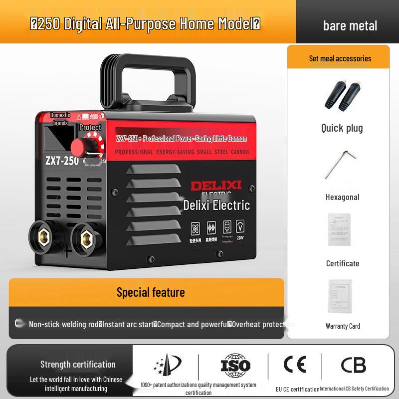 

Delixi Dual Voltage Electric Welder 250/315/400A, Industrial Grade, 220V/380V, All-Copper, Automatic.