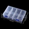 Transparent Box Screw Compartment Box 8 Grids Organizer Tool Storage Boxes