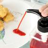 1Pc 1000Ml Hand Pressed Sugar Bottle Liquid Dispenser With Scale Coffee Syrup Bee Drip Bottle With Pump Nozzle Head Jarcontainer