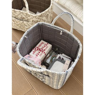 Boho Large Storage Basket Portable Foldable Laundry Baskets Multi-Use Lightweight Kids Laundry Hamper for Clothes Toys