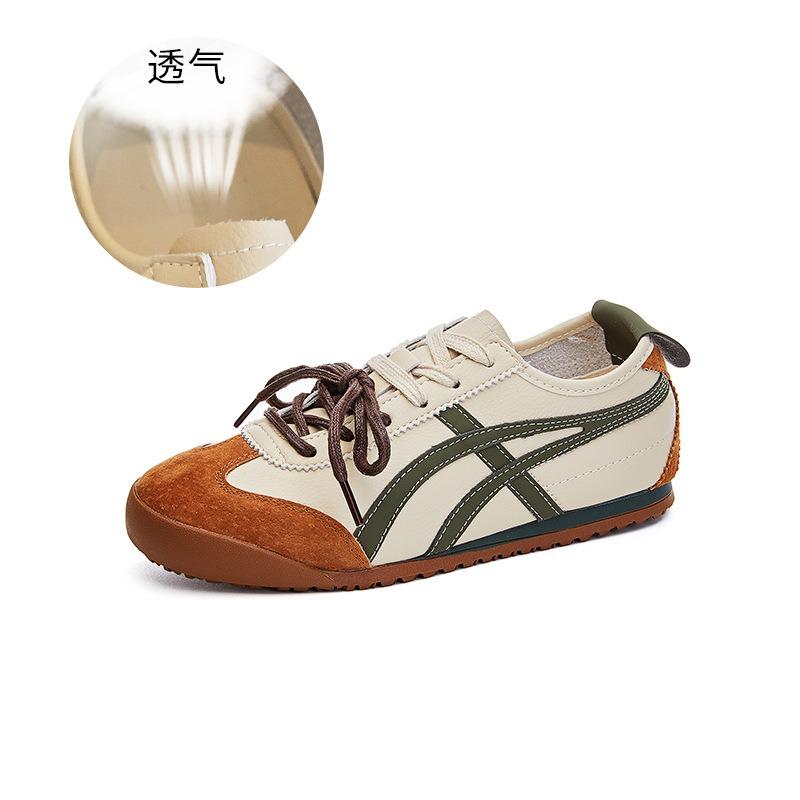 Leather women's spring new casual retro women's versatile dad shoes women's flat women's shoes