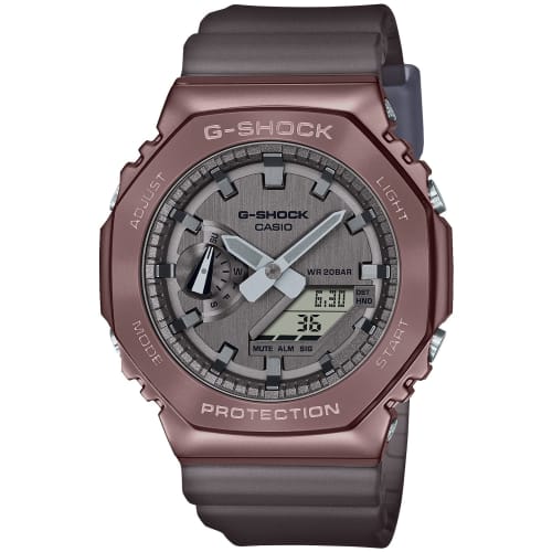 

Мужские коричневые часы Casio G-Shock с металлическим корпусом серии MIDNIGHT FOG GM-2100MF-5AJF
