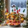 50 Stück-Weihnachten Bambus Lebensmittelspieße Zahnstocher Weihnachtsmann Dessert Buffet Obstsalat Weihnachtsdekoration Neujahr Weihnachtsfeier Zubehör