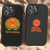 R-ROYALS E-ENFIELDS Logo Leather Phone Case For iphone 16 15 14 Plus 13 12 11 Pro Max Case