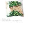 100PCS Disposable Cocktails Tags, Green Beer Decor Bamboo Picks, Disposable Handheld Toothpicks, for Snacks Sandwiches Cupcake