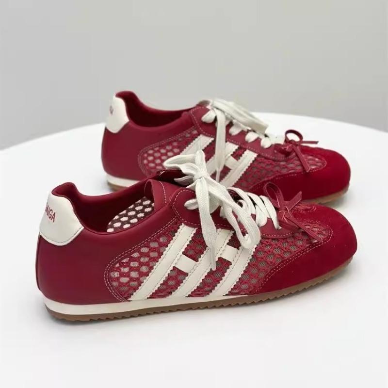 Niche Qingkong Women's New Summer Mesh Breathable Sports and Leisure Shoes Versatile Flat Bottom