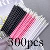300pcs Lip Brush Eyelash Wands Applicators Disposable Lip Brush Lipstick Brush Lip Gloss Applicator Wands Makeup Beauty Tool