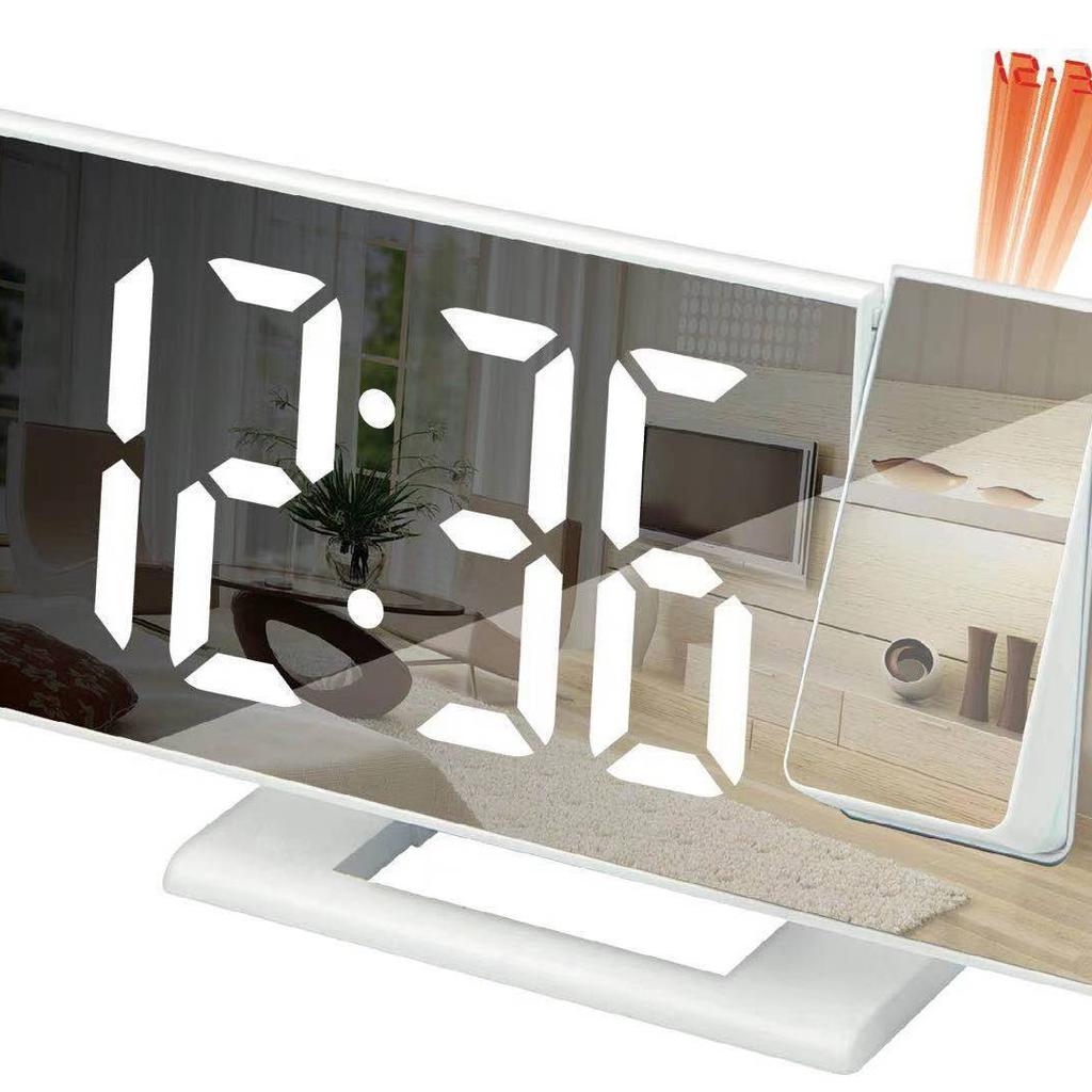 Large-screen stylish alarm clock simple multi-function mirror clock LED projection alarm clock digital clock 3618LP