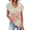 Camicette 2023 Estate Manica Corta T-Shirt da Spiaggia Moda Donna Streetwear Stampa T-shirt Girocollo T-shirt Ampia Abbigliamento Elegante 25702