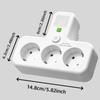 Independent Switch EU Plug Outlet Wall Mounted Power Strip Portable Wall Power Socket  Office Use