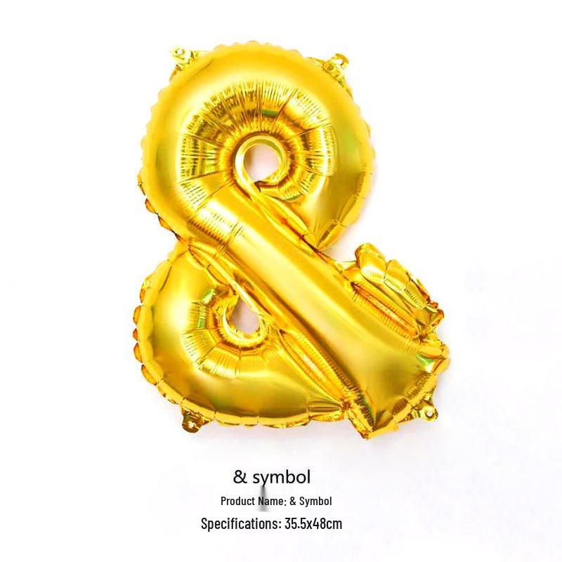 Aluminum Foil Balloon, English Letters, Birthday Party Wedding Decoration, 16" 32" 40"
