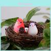 Charming Resin Bird Figurine For Moss Micro Landscape And Succulent Plant Display