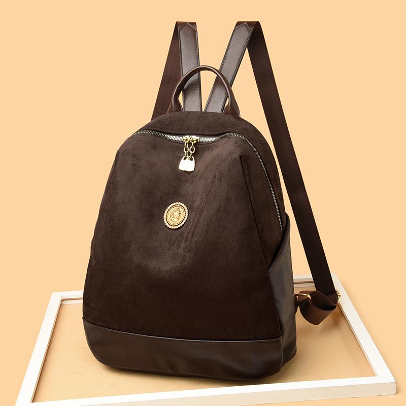 Stitching Backpack Anti-Theft Women's Backpack Large Capacity Student Schoolbag