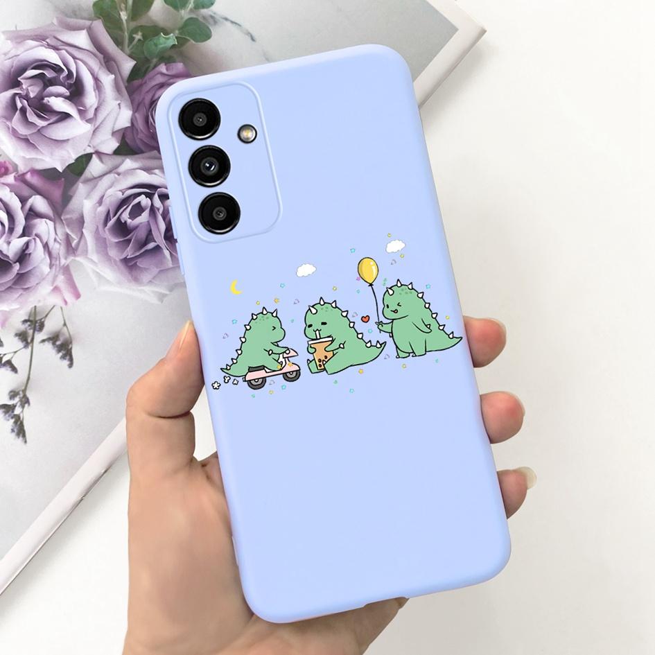 For Samsung A14 5G 2023 Case Lovely Yellow Duck Cat Cartoon Funda For Samsung Galaxy A14 SM-A145F SM-A146B Phone Cover A 14 Etui