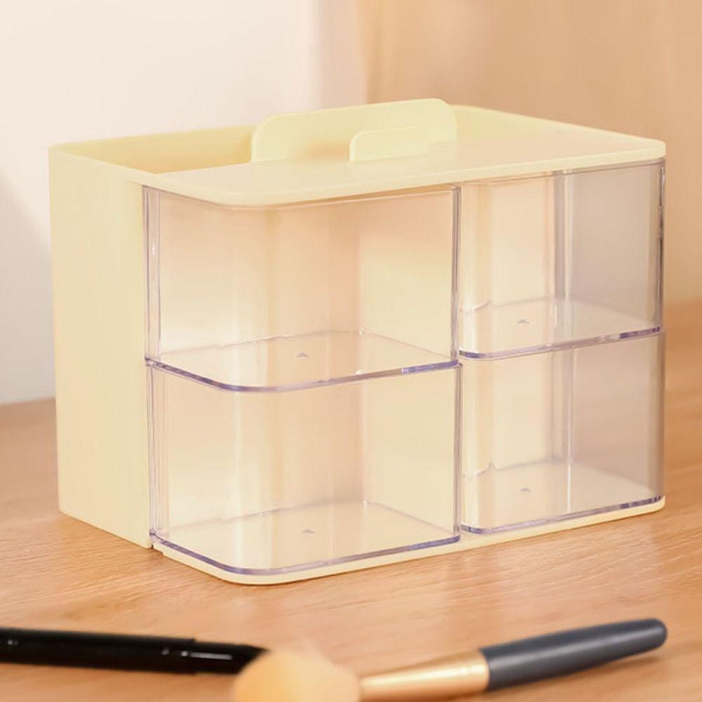 Dust-proof Stationery Storage Box Large Capacity Makeup Brush Holder Pen Container  Student