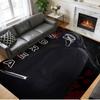 Crystal Velvet Rug Soft Non Slip Indoor Floor Mat Home DecorScream Ghostface