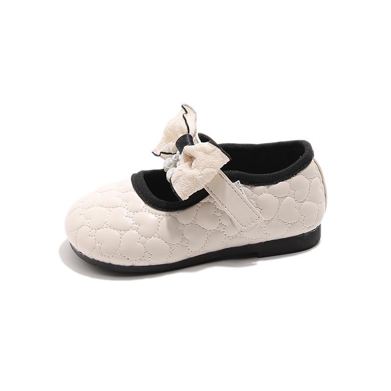 New Spring and Autumn Girls' Fashionable and Comfortable Soft-soled Leather Shoes