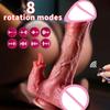Realistic Dildo Vibrator Telescopic Female Prostate Stimulator Vaginal Masturbator Anal Plug Heated Vibrating Sex Toys For Women