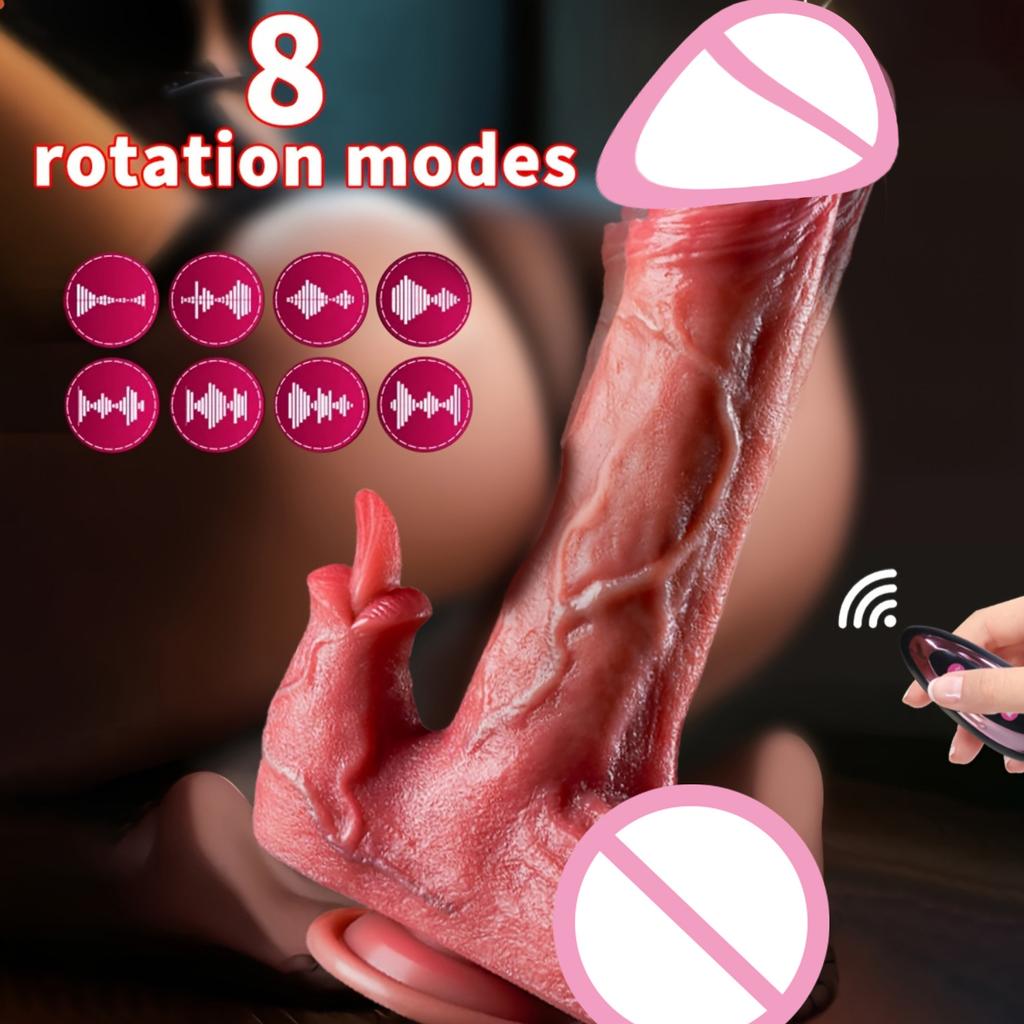 Realistic Dildo Vibrator Telescopic Female Prostate Stimulator Vaginal Masturbator Anal Plug Heated Vibrating Sex Toys For Women