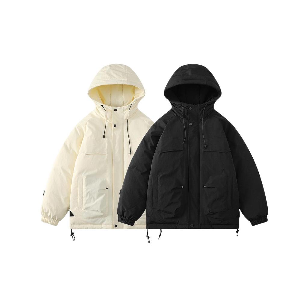 Japanese Style Windproof Hooded Down Jacket - Winter Casual Mountaineering Sportswear