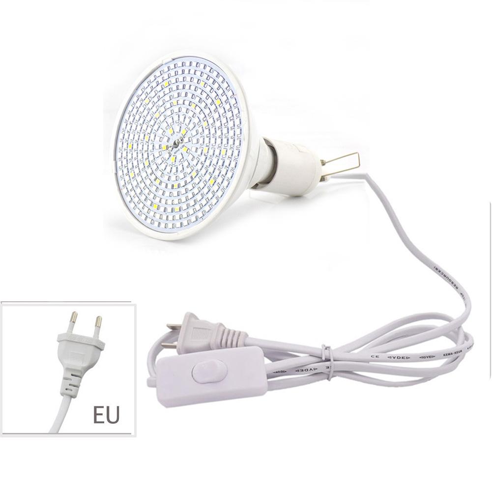 Full Spectrum 290 LED Plant Grow Light Bulbs Lamp E27 AC Power Cable Hydroponics Green House Indoor Flower Vegetable Lighting