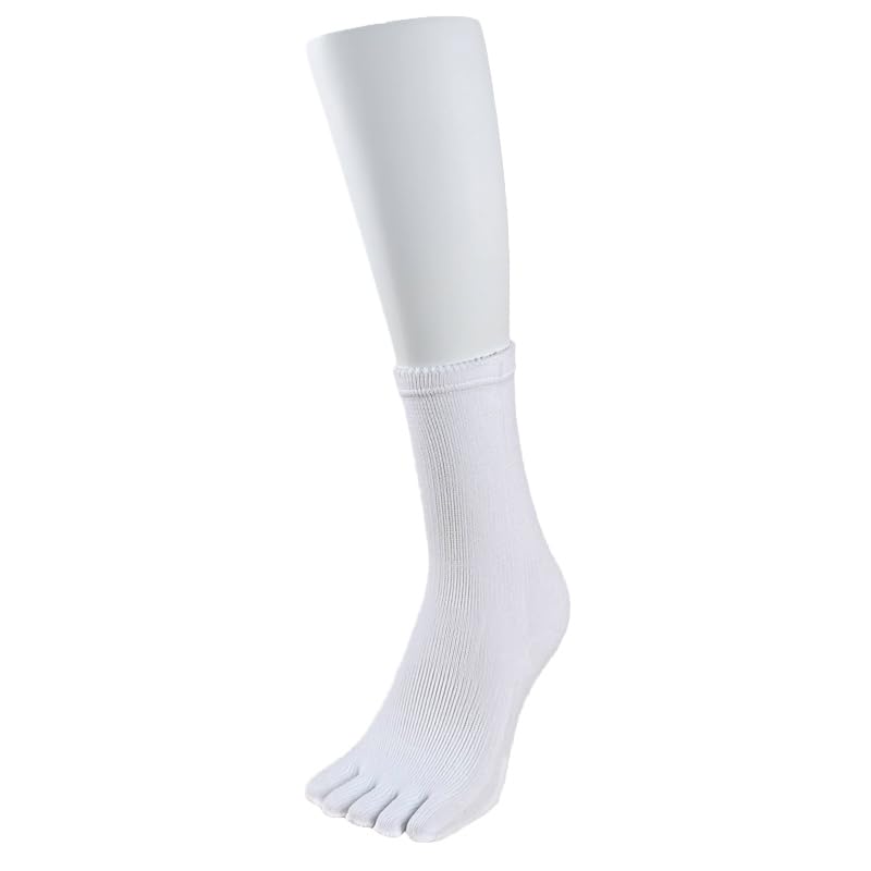 

Regular White Toe Fits Foot Length Corrective Socks Socks, Medium, (25.5-28.0cm), Five-Toe