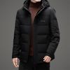 Nueva Chaqueta de Plumón Otoño e Invierno para Hombre, Chaqueta de Plumón Corta con Capucha, Tejido de Nylon Seda de Leche, Chaqueta de Plumón para Jóvenes y Personas de Mediana Edad